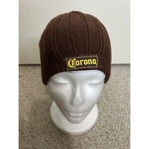 Corona Extra Beer Brown Knit Beanie Hat‎ Cap Winter Headwear